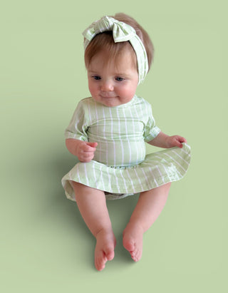 SPRINGTIME STRIPE DREAM BODYSUIT DRESS