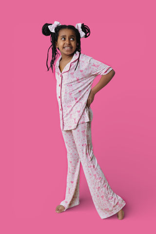 PINK PUPPY TOILE DREAM GIRL'S FLARE SET