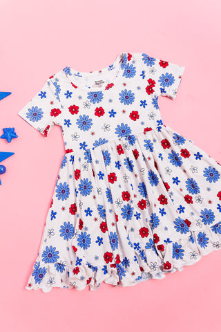 EXCLUSIVE FREEDOM BLOOMS DREAM RUFFLE DRESS