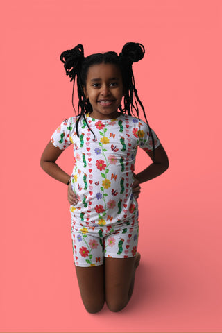 LOVEBUG BLOOMS DREAM SHORT SET