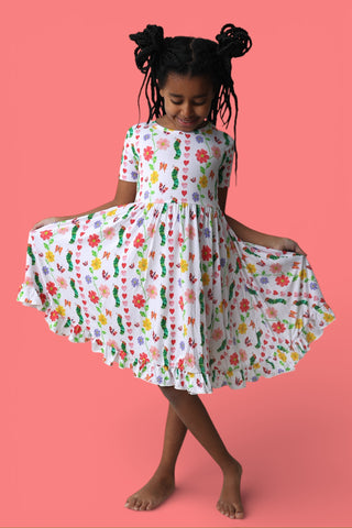 LOVEBUG BLOOMS DREAM RUFFLE DRESS