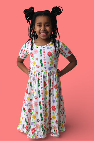 LOVEBUG BLOOMS DREAM RUFFLE DRESS