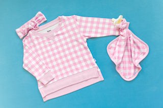TAFFY PINK GINGHAM DREAM PULLOVER