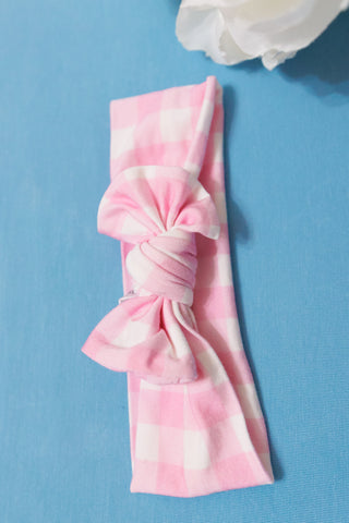 TAFFY PINK GINGHAM DREAM BOW