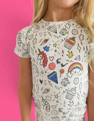 COLOR ME MAGICAL DREAM SHORT SET