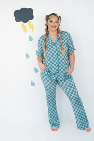 STORMY CHECKERS WOMEN’S RELAXED FLARE DREAM SET
