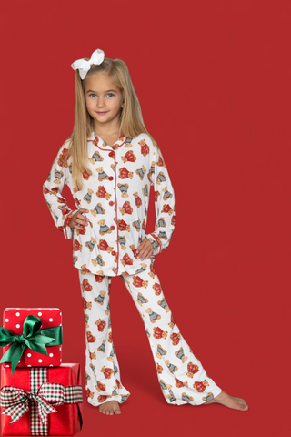 BEAR-Y COZY CHRISTMAS DREAM GIRL'S FLARE SET