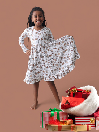 MILK & MERRY DREAM RUFFLE DRESS