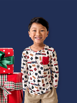 POLAR MAGIC EXPRESS DREAM LONG SLEEVE POCKET TEE