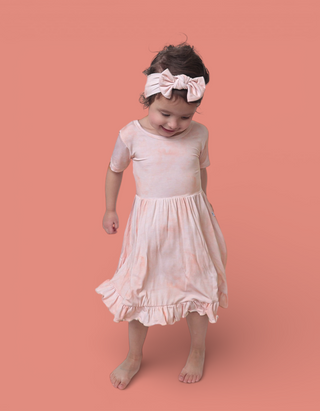 ORANGE CREAMSICLE DREAM RUFFLE DRESS