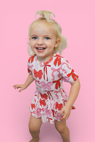 BE MINE BOWS DREAM BODYSUIT DRESS