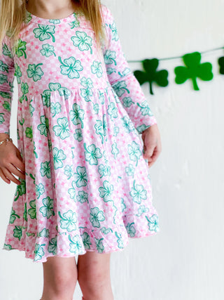 LITTLE MISS SHAMROCK DREAM RUFFLE DRESS