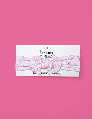 PINK PUPPY TOILE DREAM BOW