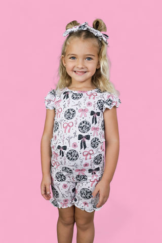 MIDNIGHT DISCO DARLING DREAM RUFFLE SHORT SET