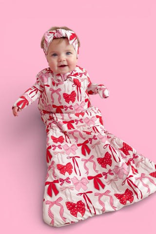 PRE-ORDER BE MINE BOWS DREAM SLEEP SACK