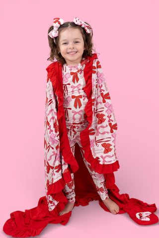 PRE-ORDER BE MINE BOWS DREAM RUFFLE BLANKET