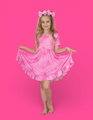PINK DAYDREAM DREAM RUFFLE DRESS