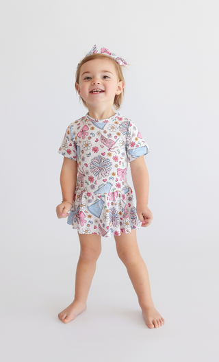 POM POWER DREAM BODYSUIT DRESS