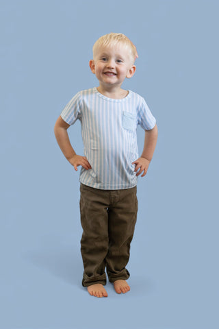 SEASIDE STRIPE DREAM POCKET TEE