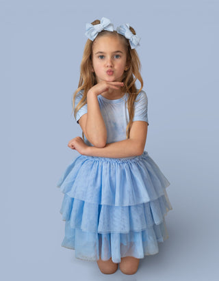 BLUE HAZE DREAM BOW HAIR CLIPS