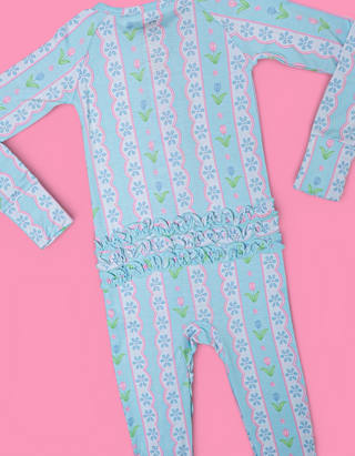 WHIMSY TULIP DREAM RUFFLE ROMPER