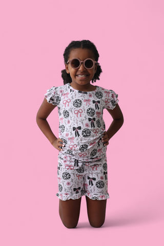 MIDNIGHT DISCO DARLING DREAM RUFFLE SHORT SET