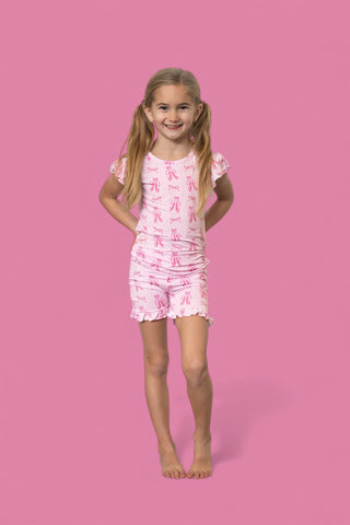 BALLET BOW BLISS DREAM RUFFLE SHORT SET