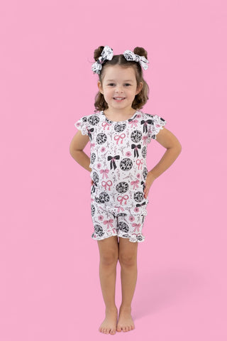 MIDNIGHT DISCO DARLING DREAM RUFFLE SHORT SET