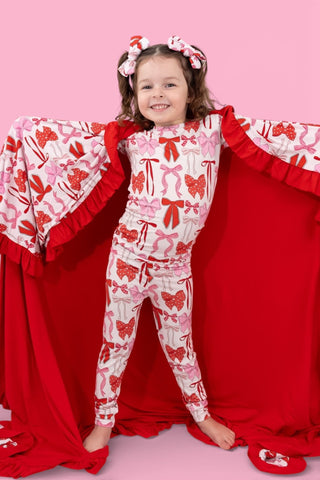 PRE-ORDER BE MINE BOWS DREAM RUFFLE BLANKET