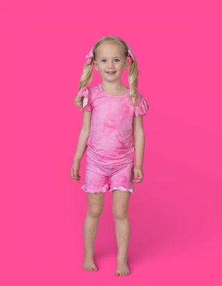 PINK DAYDREAM DREAM RUFFLE SHORT SET