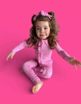 PINK DAYDREAM DREAM RUFFLE ROMPER