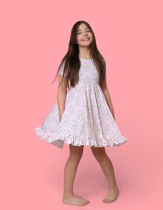 BUNNY BOW BLOSSOMS DREAM RUFFLE DRESS