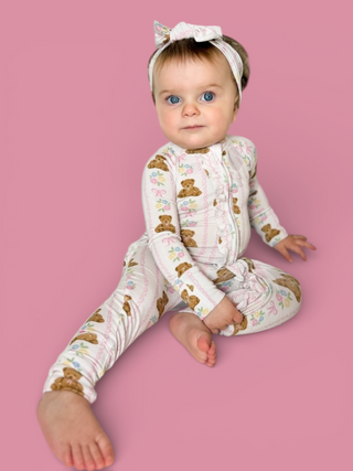 BEAR-Y BLOSSOMS DREAM RUFFLE ROMPER