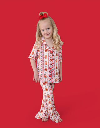 BERRY BEAR BLISS DREAM GIRL'S FLARE SET