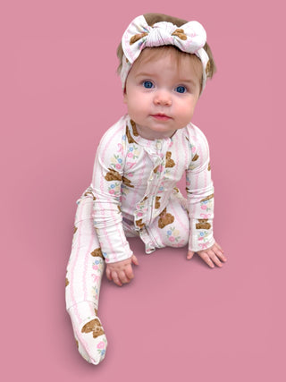BEAR-Y BLOSSOMS DREAM RUFFLE ROMPER