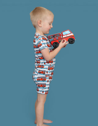 FIRETRUCK FRENZY DREAM SHORT SET