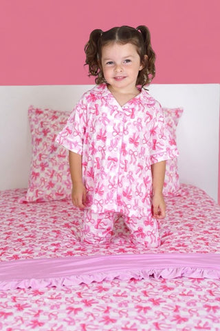 BOW CHECKERED CHARM DREAM TWIN SHEET SET