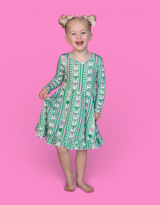 LUCKY RAINBOW RIBBONS DREAM RUFFLE DRESS