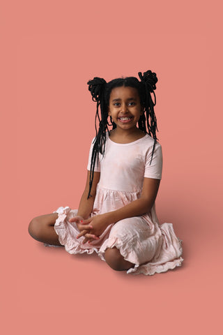 ORANGE CREAMSICLE DREAM RUFFLE DRESS