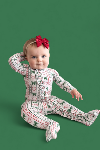 WRAPPED IN JOY DREAM RUFFLE ROMPER