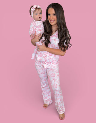 BLUSH BUNNY TOILE WOMEN'S DREAM FLARE SET