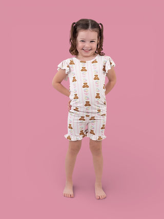 BEAR-Y BLOSSOMS DREAM RUFFLE SHORT SET