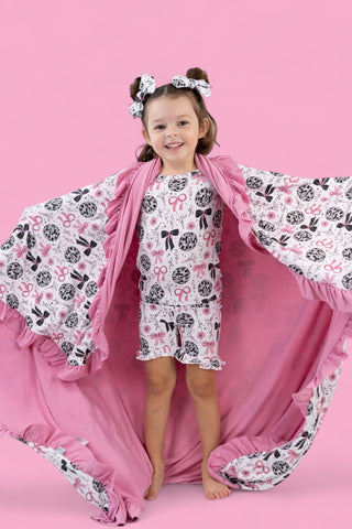 MIDNIGHT DISCO DARLING DREAM RUFFLE SHORT SET