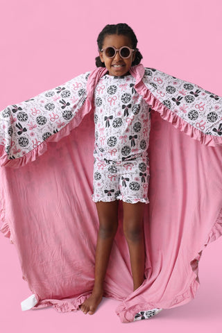 MIDNIGHT DISCO DARLING DREAM RUFFLE SHORT SET