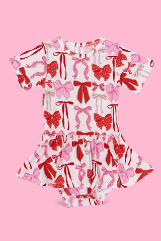 BE MINE BOWS DREAM BODYSUIT DRESS