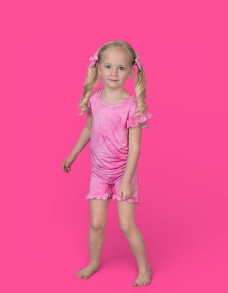 PINK DAYDREAM DREAM RUFFLE SHORT SET