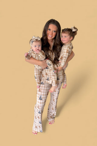 TEDDY CHECK WOMEN'S DREAM FLARE SET