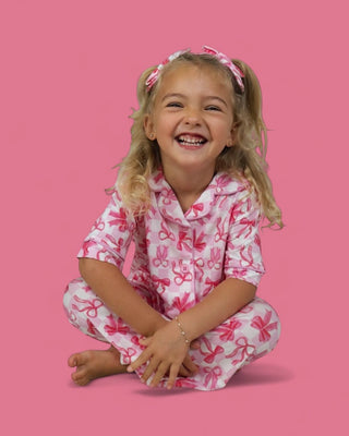 BOW CHECKERED CHARM DREAM GIRL'S FLARE SET