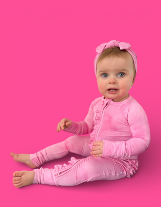 PINK DAYDREAM DREAM RUFFLE ROMPER