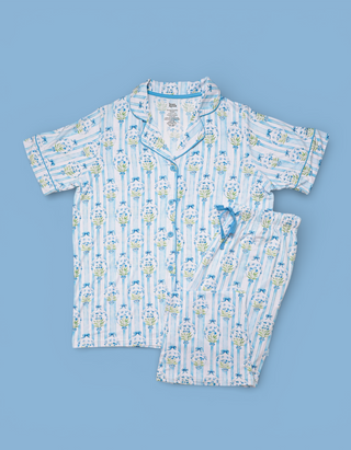 HEIRLOOM BLUE BLOOMS WOMEN'S DREAM FLARE SET